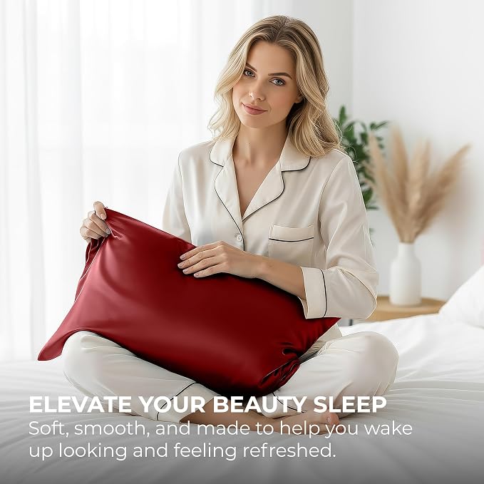 Pure Bedding Satin Pillowcase 2 Pack - Image 5