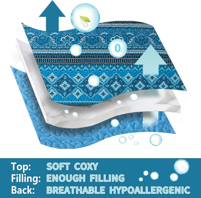 BEDIFANY Cotton Quilt King Size Sets, Lightweight King Bedspread Soft Quilted - Image 7