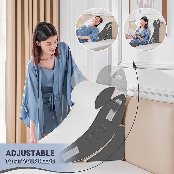Yojoker 4PCS Orthopedic Bed Wedge Pillow Set - Image 7