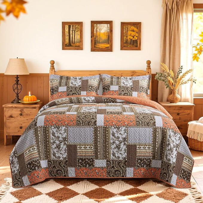 BEDIFANY Farmhouse Cotton Quilts Queen Size - Image 8