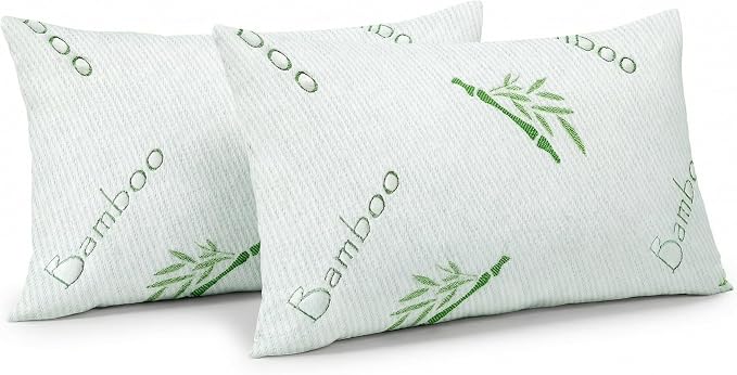 OMEO 2 Pack Queen Size Rayon Derived from Bamboo Pillow - Image 9
