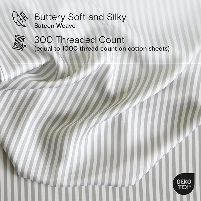 DOZ Sheet Set, 100% Viscose derived from Bamboo, Organically Grown, Buttery Soft - Image 3