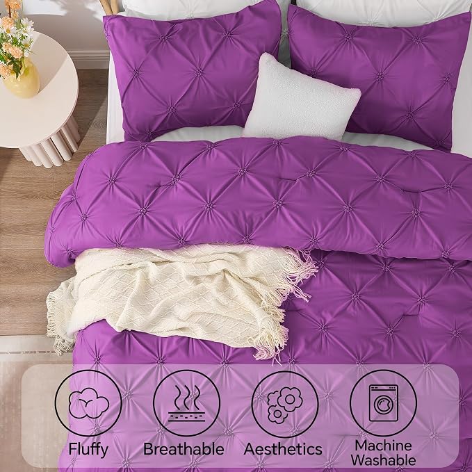 BEDELITE Purple King Size Comforter Set - Image 5