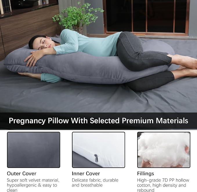 MOON PARK Pregnancy Pillows for Sleeping - Image 3