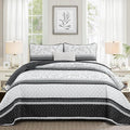 Quilt Set King Size, 3 Piece Soft Lightweight Microfiber Quilt Bedding Set by HOME