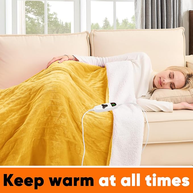 greenoak Heated Blanket Electric Twin 62"X84", Heating Blankets - Image 2