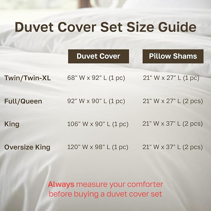 California Design Den Full/Queen Size Duvet Cover Set, 400 Thread Count 100% - Image 7