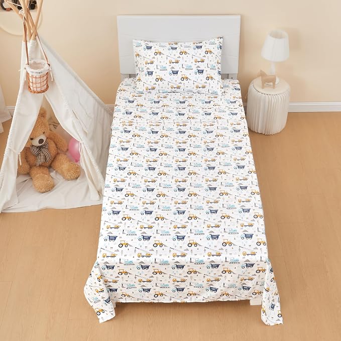 lasoftan Kids Sheet Set Twin Size 3 Pcs, Boys Sheet Set - Image 7