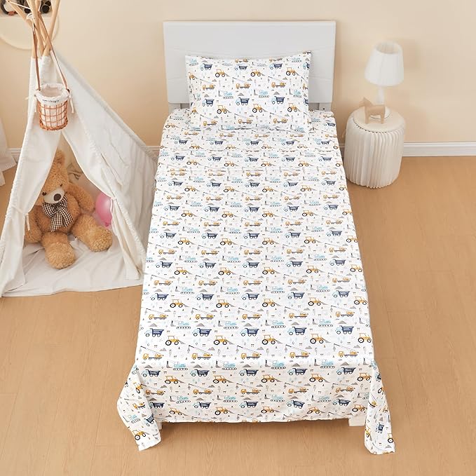 lasoftan Kids Sheet Set Full Size, Boys Full Sheet Set - Image 5