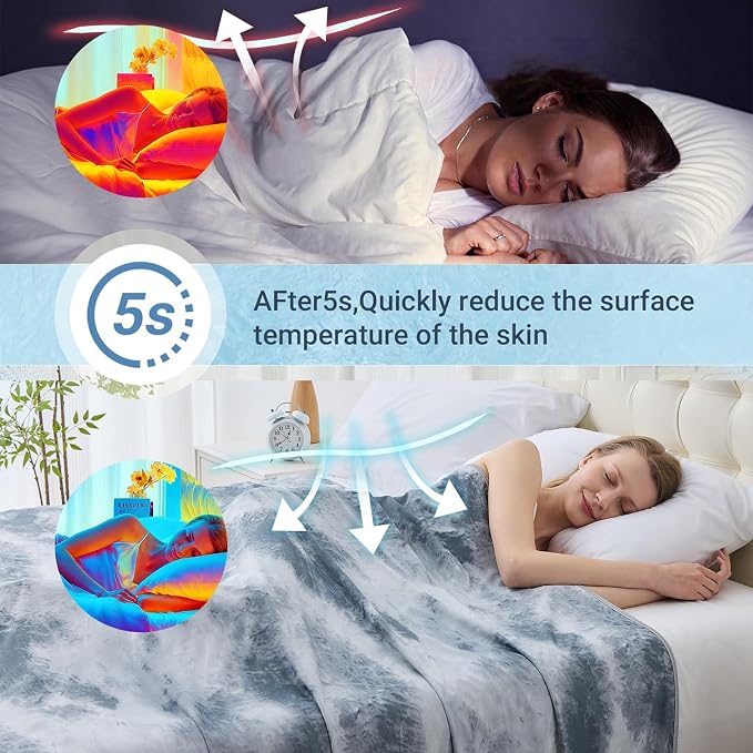 Cooling Blanket Queen Size, Cold Blanket - Image 2