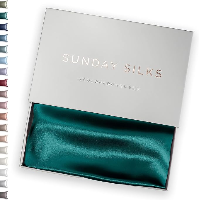 SUNDAYSILKS™ Premium Silk Pillow Cases | 100% Mulberry Silk Pillowcase by ColoradoHomeCo