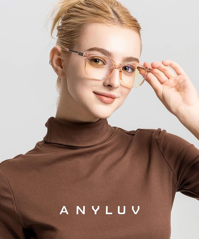 ANYLUV Blue Light Glasses for Men, Lightweight Computer Gaming Glasses - Image 2