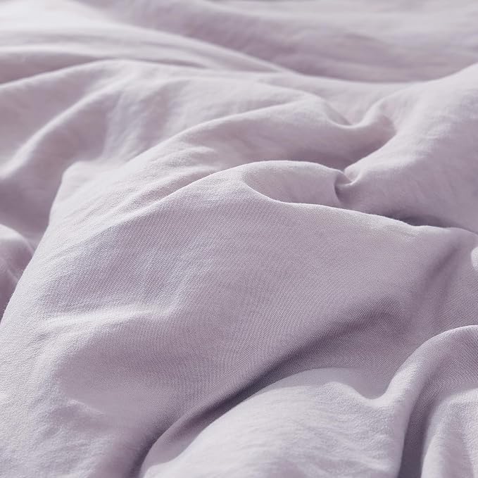 WRENSONGE Twin Comforter Set- 5 Pieces Lilac Twin Bed in a Bag, All Season Twin - Image 6