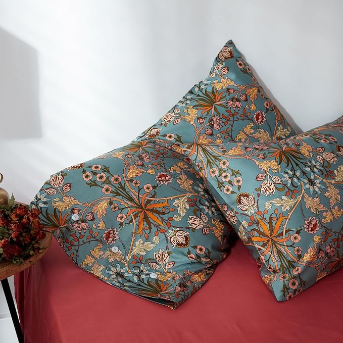 mixinni Vintage Style Garden Flower Duvet Cover Set - Image 9