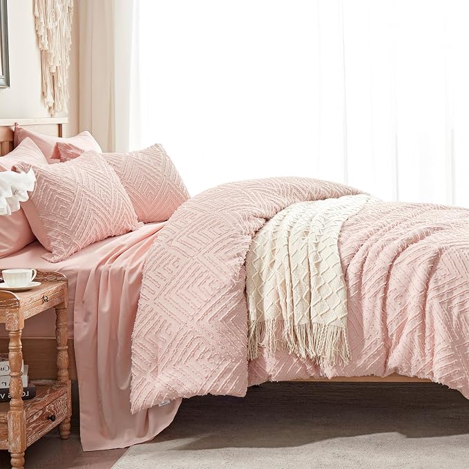 Zzlpp King Comforter Set 7 Pieces, All Season Boho Bedding Sets - Image 3
