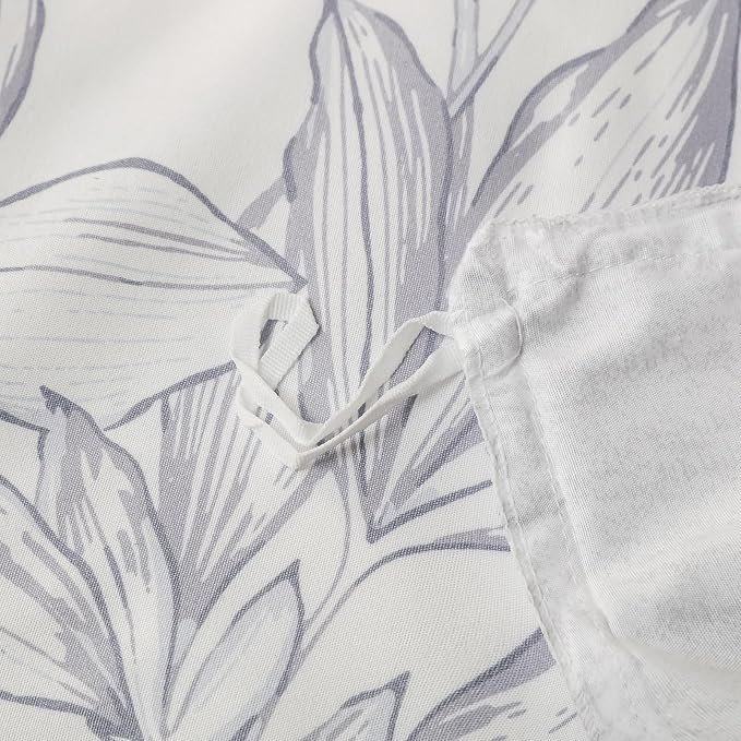 OAITE Duvet Cover King Size, Reversible Shallow Bottom Printing White Duvet - Image 6