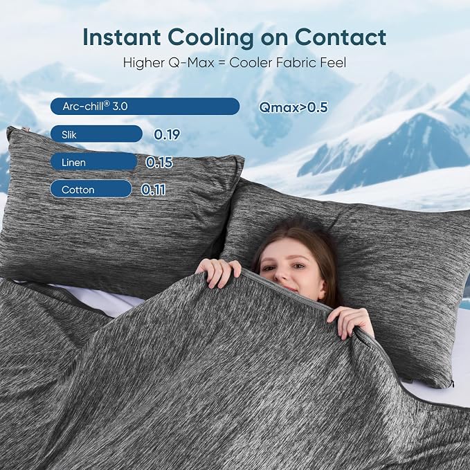 Elegear Revolutionary Cooling Blanket King, Absorbs Heat to Keep Body Cool - Image 3