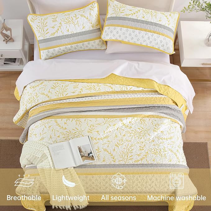 DJY Striped Quilt Set King Size - Image 4