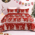 Exclusivo Mezcla Reversible Christmas Quilts Twin Size by ExclusivoMezcla