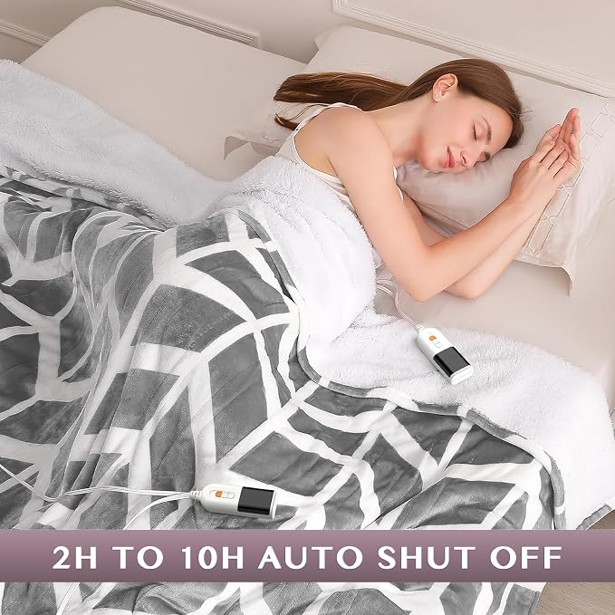 VENTIMI Electric Blanket Queen Size, Fast Heating Blanket - Image 3