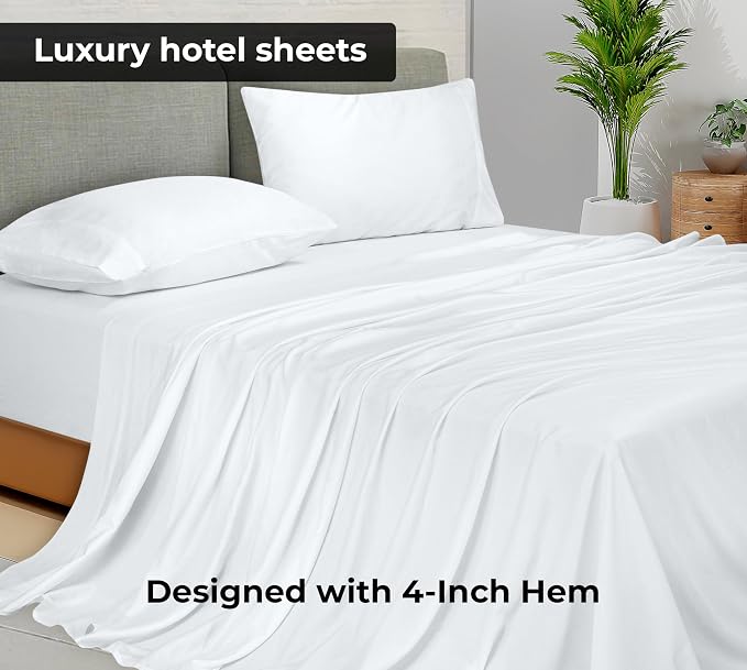 Royale Linens Full Flat Sheet - Image 2