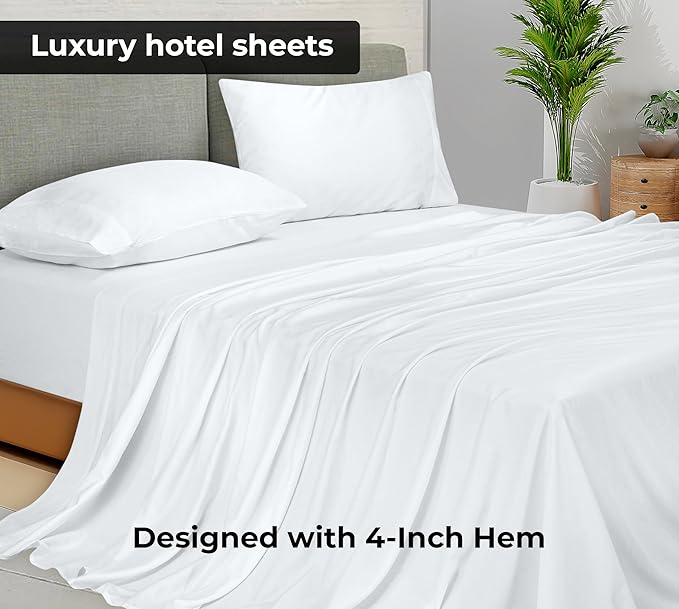 Royale Linens Twin Flat Sheet - Image 2