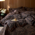 mixinni Duvet Cover Set Queen, Vintage Opulence Yarn-Dyed Jacquard Double-Layer by mixinni