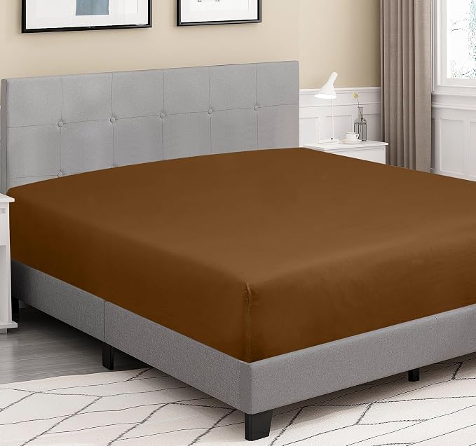 ROYALE LINENS 300 Thread Count 100% Long Staple Combed Cotton Fitted Sheet Twin - Image 3