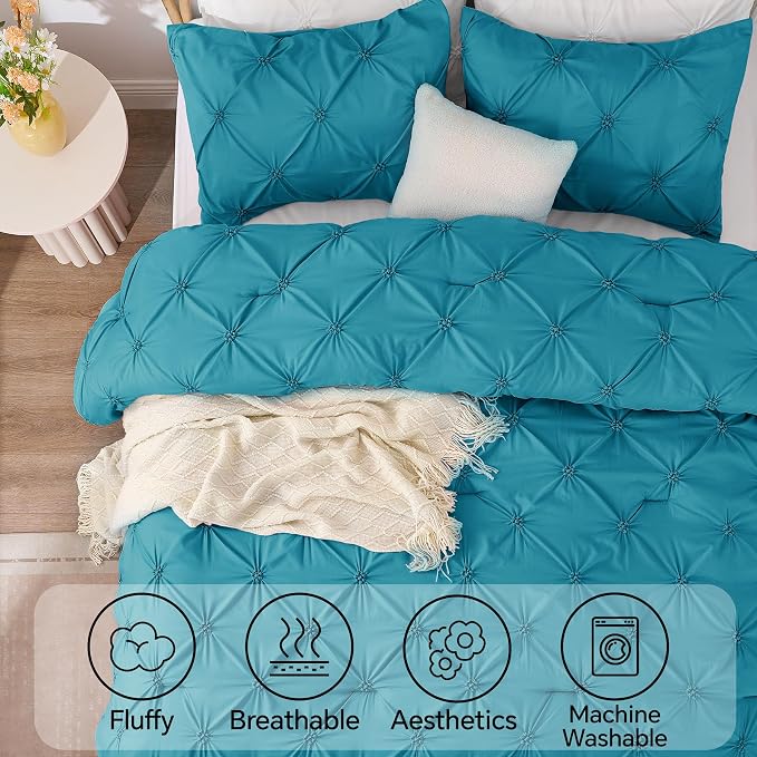 BEDELITE Teal King Size Comforter Set - Image 5
