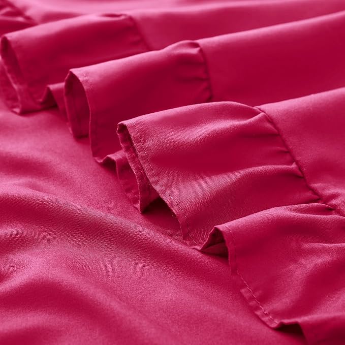 KKJIAF Ruffle Pillow Cases Standard Size Set of 2, Ruffled Pillow Covers - Image 6