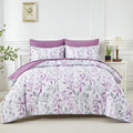 Yogeneg Botanical King Szie Comforter Set 7 PCS Bed in a Bag, Soft Microfiber by YOGENEG