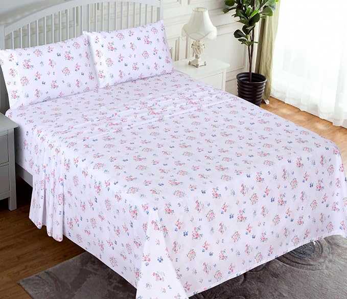 RUVANTI 100% Cotton Sheets – Split King Size Percale Bedding, Cooling & - Image 2
