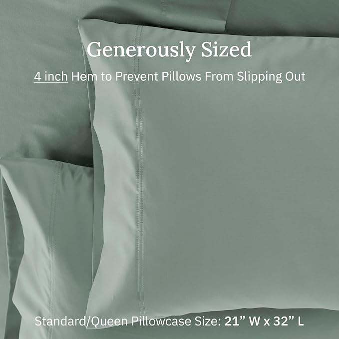 CALIFORNIA DESIGN DEN Luxuriously Soft Hotel Quality 600 Thread Count, 100% - Image 6
