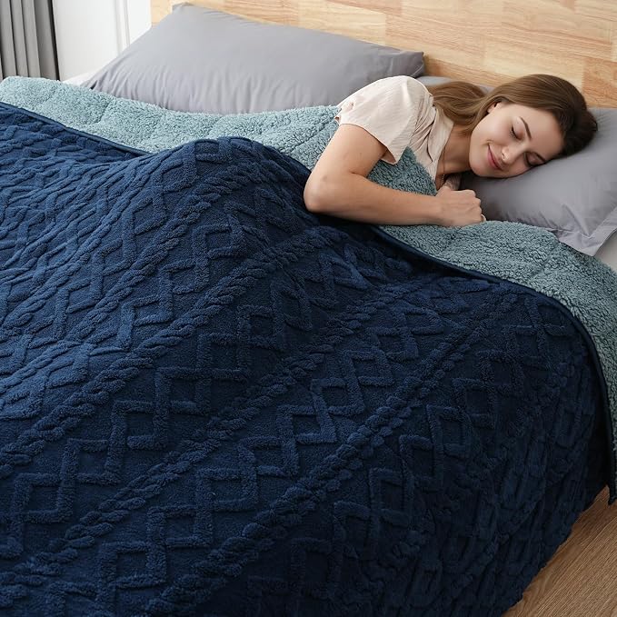 Sherpa Fleece Adult Weighted Blanket Great - Image 9
