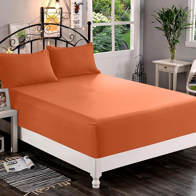 Elegant Comfort 1500 Premium Quality Fitted Sheet Ultra Soft 18-24 Inch Extra - Image 2