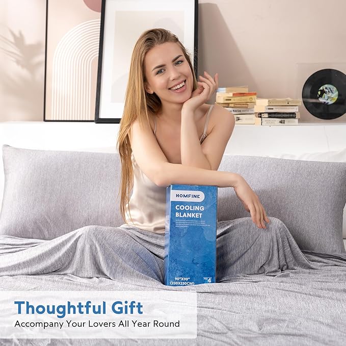 HOMFINE Cooling Blanket for Hot Sleepers - Image 7