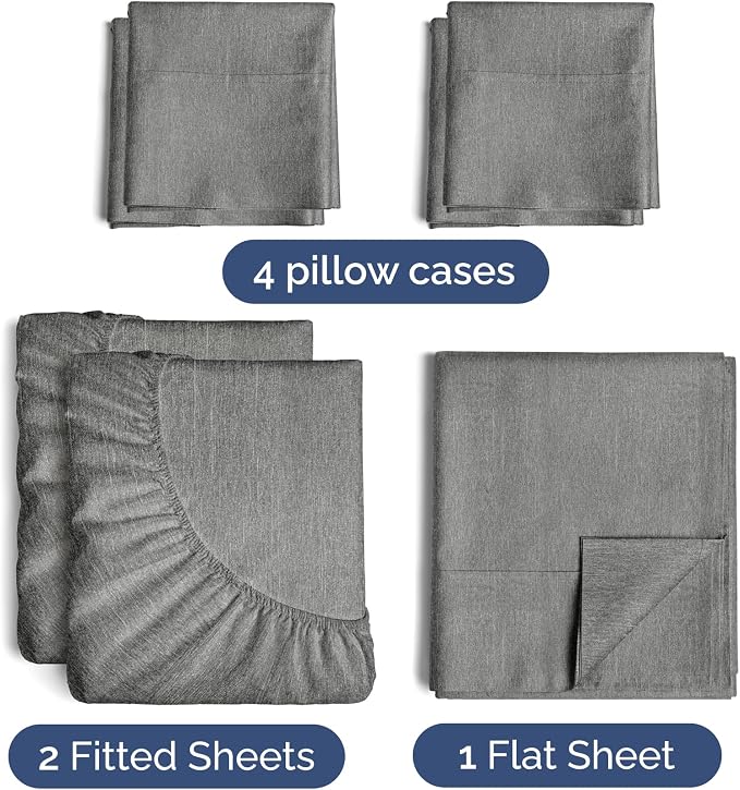 Split King 7 Piece Sheet Set - Image 2