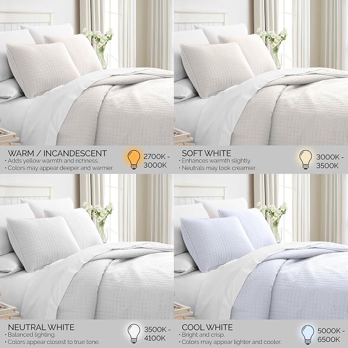 Southshore Fine Living, Inc. White Queen Quilt Bedding Set, Dual Fit Luxury - Image 4