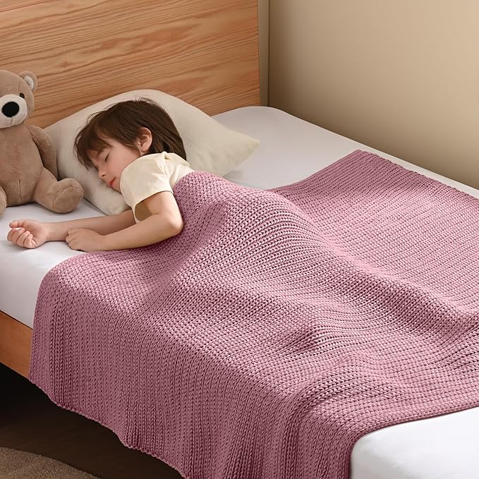 Guohaoi Knitted Weighted Blanket Kids No Beads Cooling Heavy Blanket, Home by GuohuoiHomeKitchen