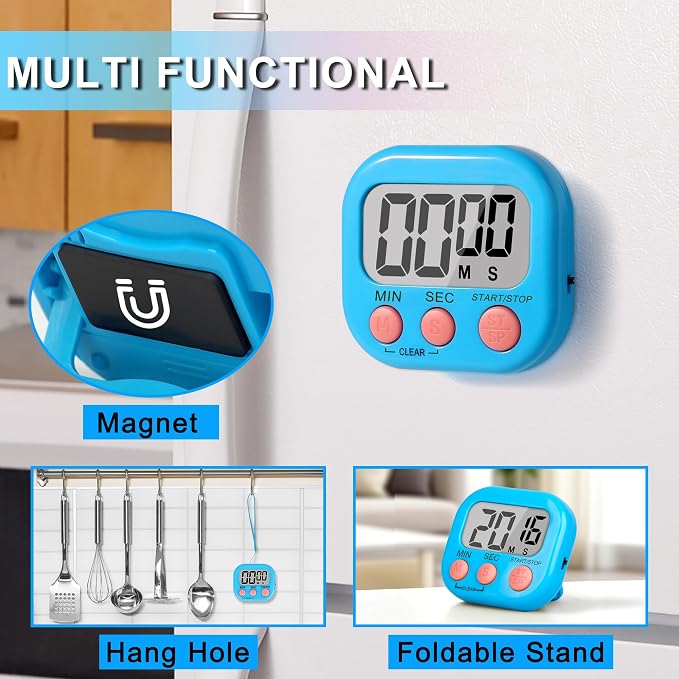 ZILLEEN Classroom Timer for Kids Teachers 4 Pack Digital Timers - Image 2