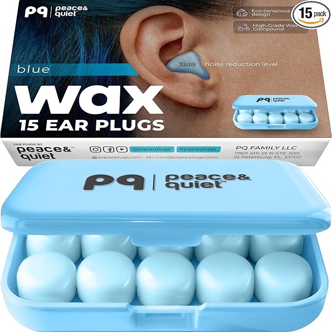 Peace&Quiet | PQ Wax Ear Plugs for Sleeping, Swimming by PeaceQuiet