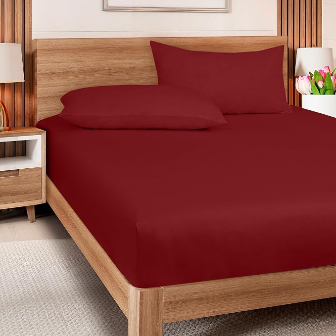 ROYALE LINENS 300 Thread Count 100% Long Staple Combed Cotton Fitted Sheet Twin - Image 8