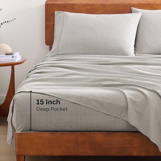 LANE LINEN Twin Bed Sheets, 100% Organic Cotton Sheets Twin Size, Hotel Quality - Image 4