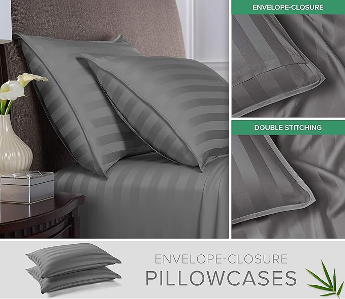 Pure Bamboo Split King Sheets, Genuine 100% Organic Viscose Derived from Bamboo - Image 3