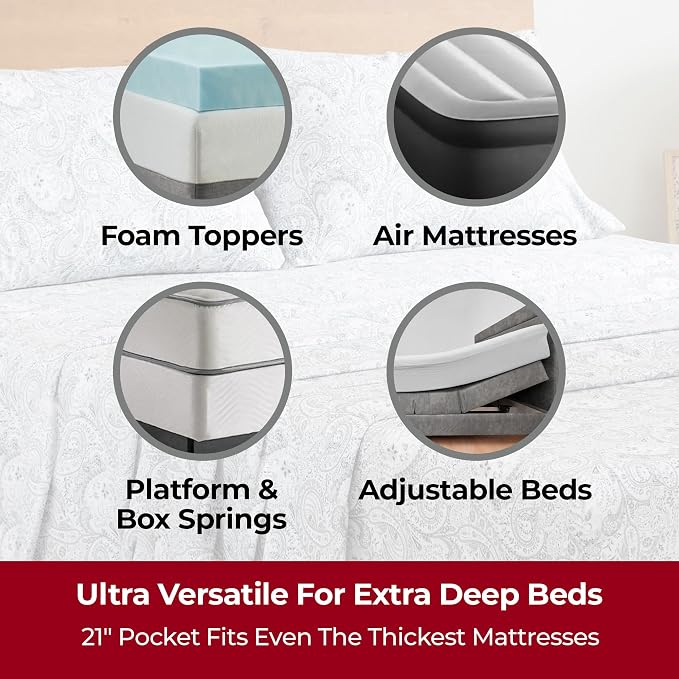 Mellanni Extra Deep Twin XL Sheets - Image 2