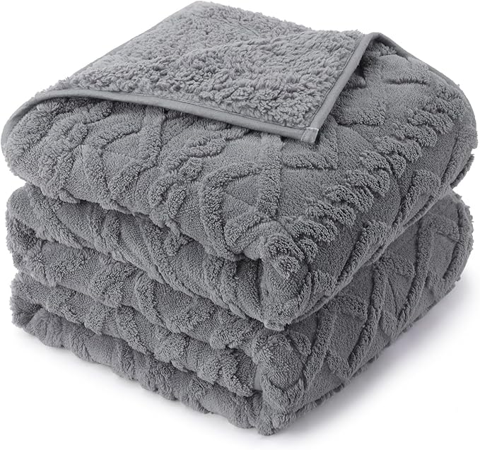 Drewin Weighted Blanket Twin Size 12lbs, Ultra-Cozy Warm Sherpa Weighted by Home
