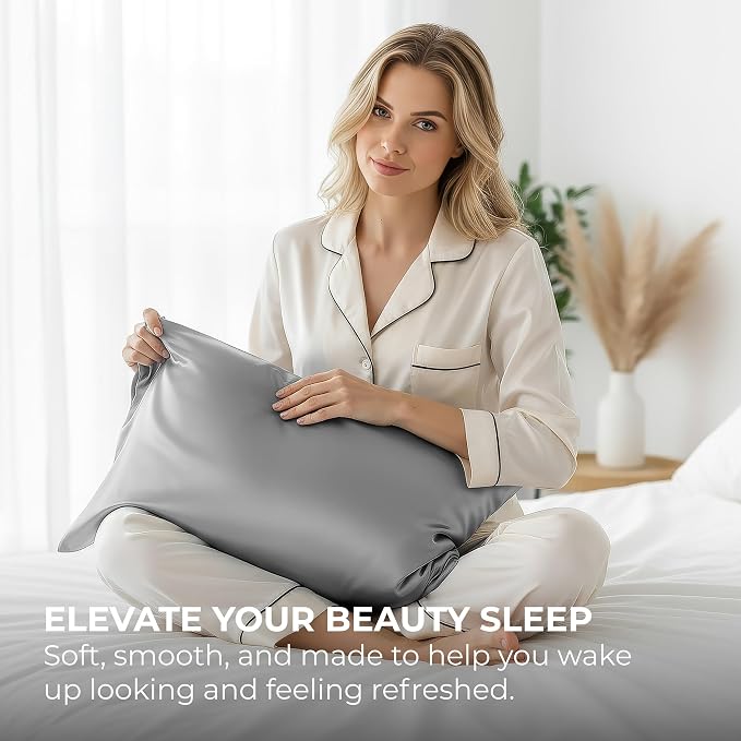 Pure Bedding Satin Pillowcase 2 Pack - Image 5