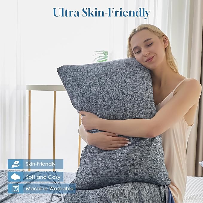 CHOSHOME Cooling Pillow Cases Zipper Pillow Covers Q-Max > 0.45 Zippered - Image 3
