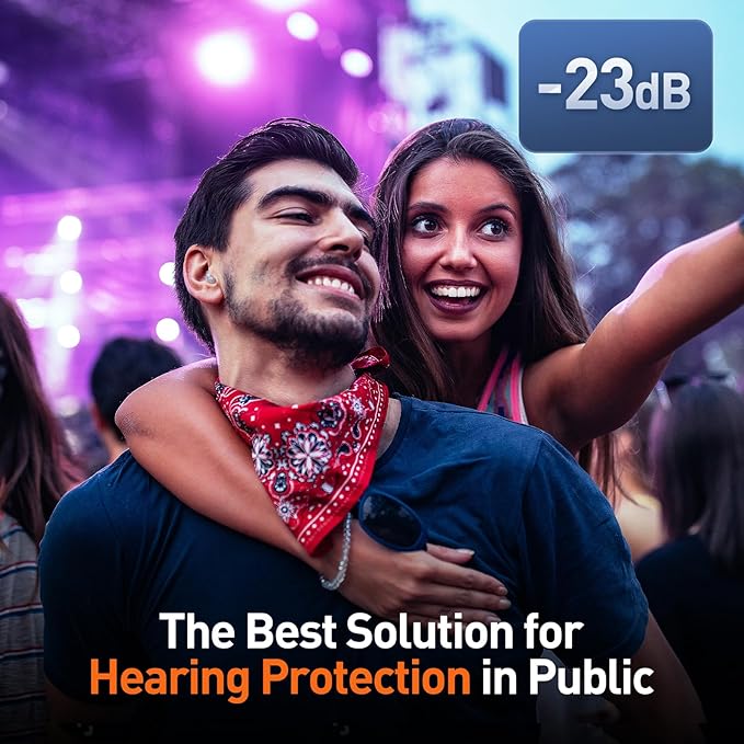 Reure High Fidelity Concert Ear Plugs, Noise Cancelling Silicone Ear Plugs 2 - Image 4