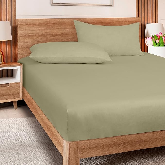 ROYALE LINENS 300 Thread Count 100% Long Staple Combed Cotton Fitted Sheet Twin - Image 8